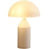 Biała lampka stołowa nocna w kształcie grzybka szklana klasyczna minimalistyczna uniwersalna BELFUGO MT1234-250 WHITE Step Into Design